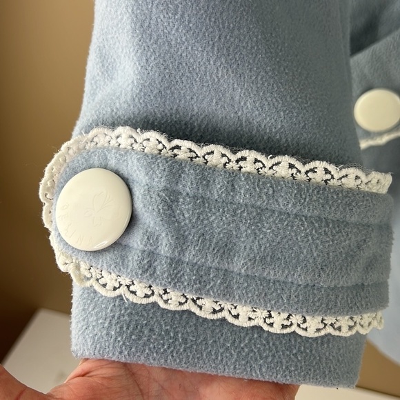 SOFT girl Esina Girls  Baby Blue Melton Cloth with Feminine Details - Picture 6 of 14